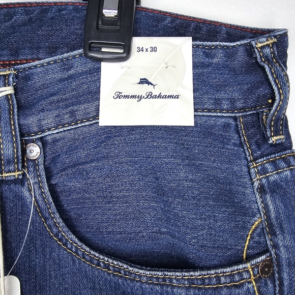 Tommy Bahama Cayman Island Relaxed Indigo Jeans Sz 34/30 - Picture 6 of 15